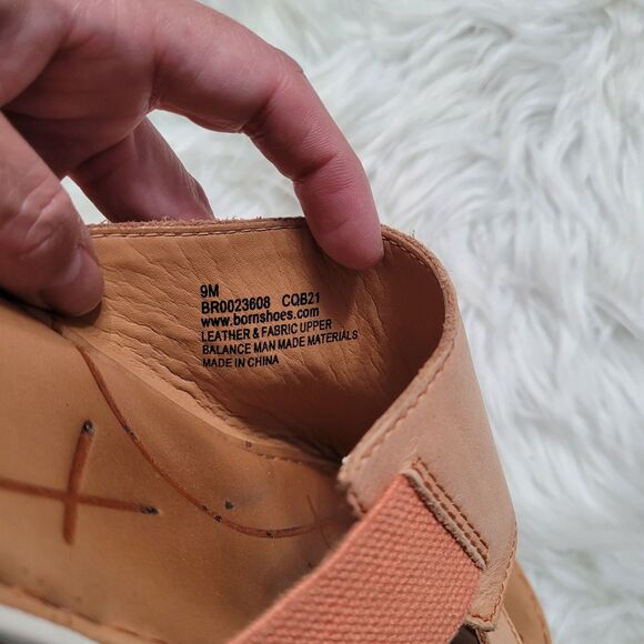 Born Oceana Sandals Women’s 9M Tan Leather Comfortcore Minimalist Slides - Picture 4 of 4